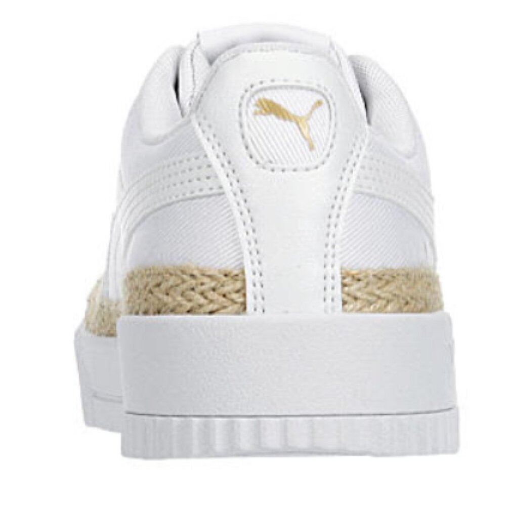 Puma Carina Espadrille Canvas Jute Platform Spring Summer Tennis Trainer 388389 - Picture 16 of 16